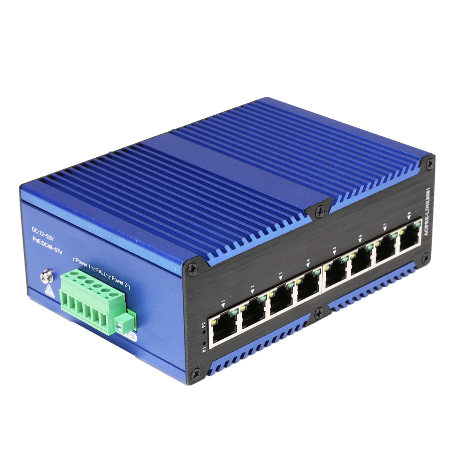 工業級百兆/千兆8口以太網交換機