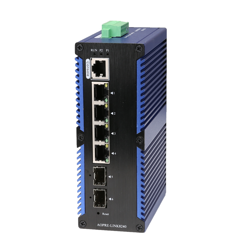 工業級管理型千兆2光4電交換機