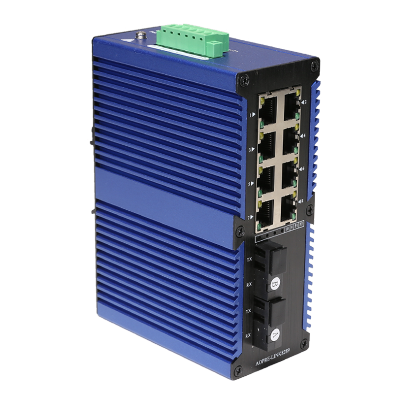 工業級千兆2光8電光纖收發器