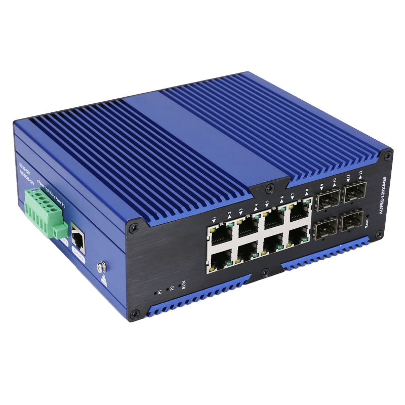 工業級管理型千兆4光8電交換機