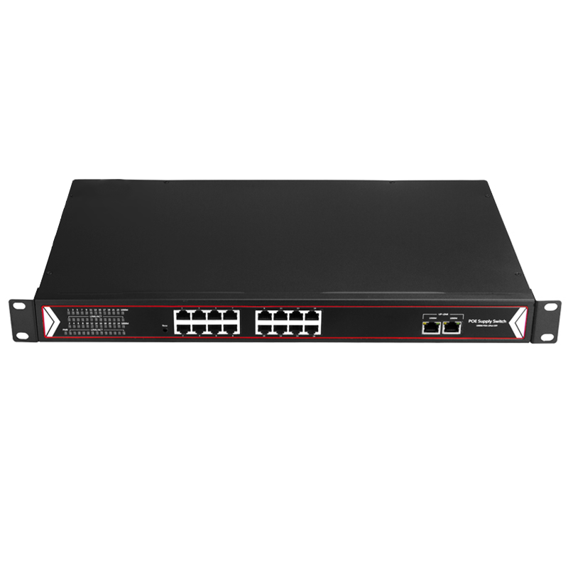 百兆/千兆16口POE供電交換機