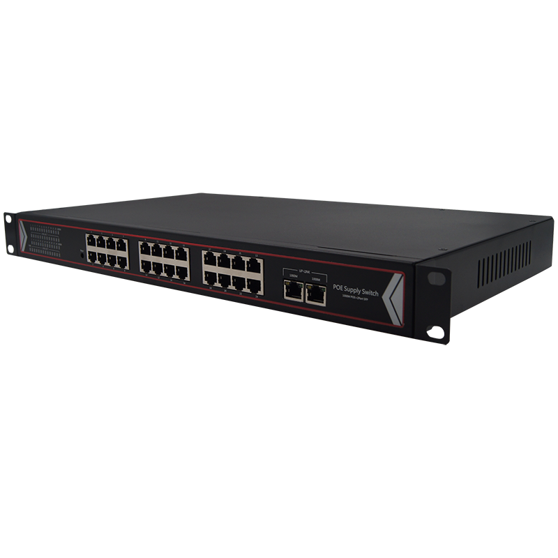 百兆/千兆24口POE供電交換機