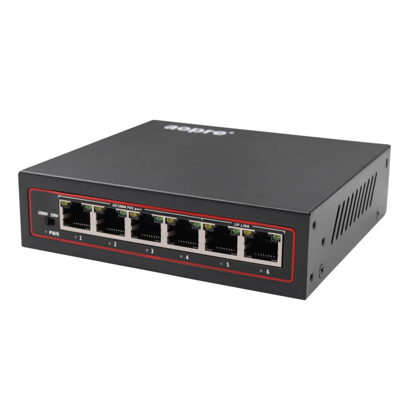 百兆/千兆4口POE供電交換機