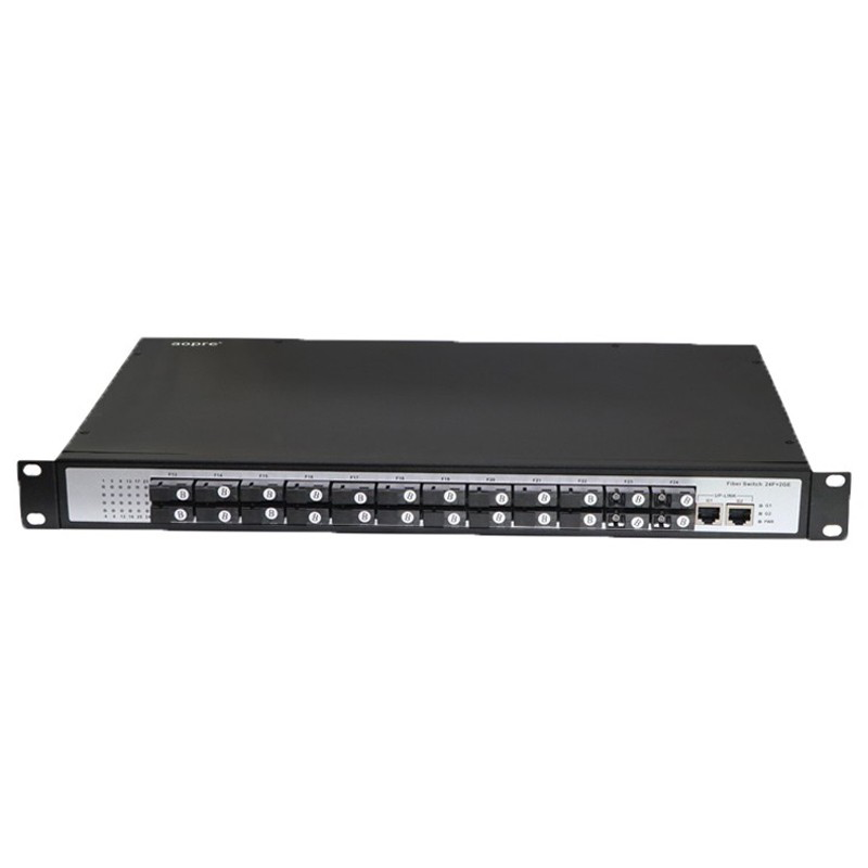 彙聚型百兆/千兆24光2電交換機