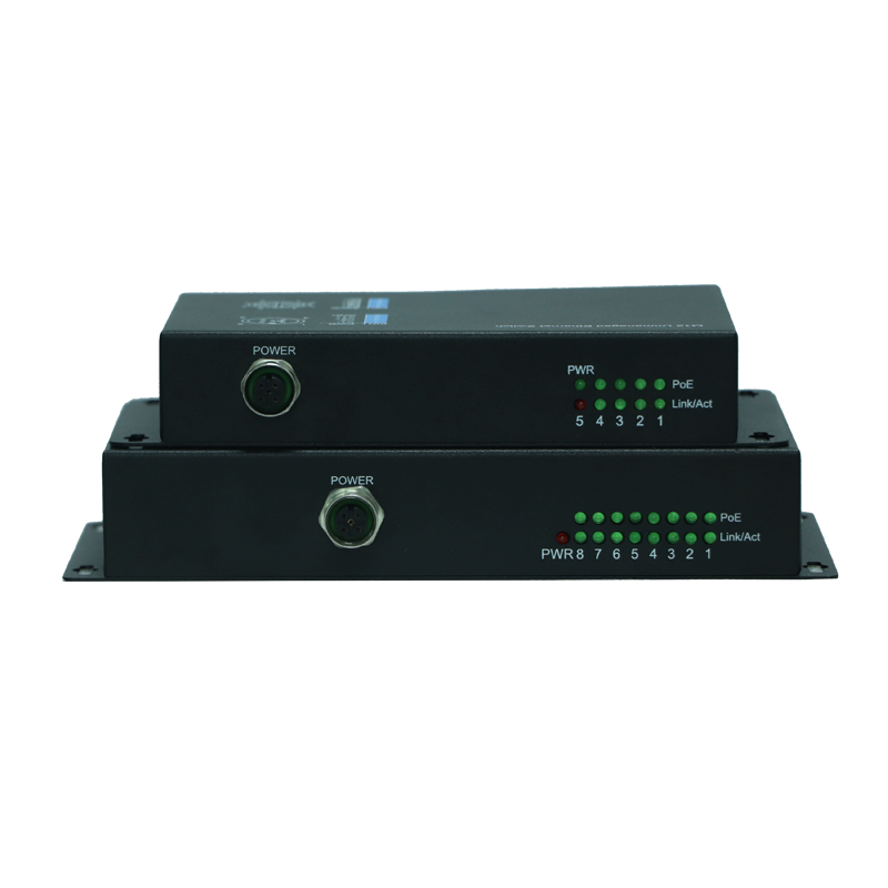 商用級車載式M12以太網交換機