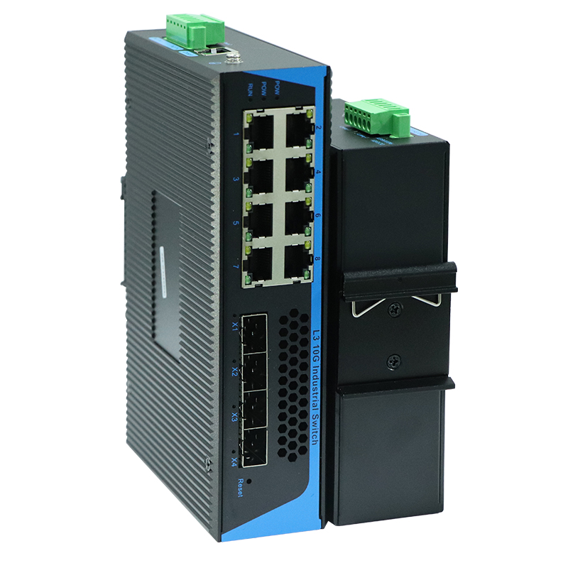 工業級導軌式萬兆三層管理型交換機