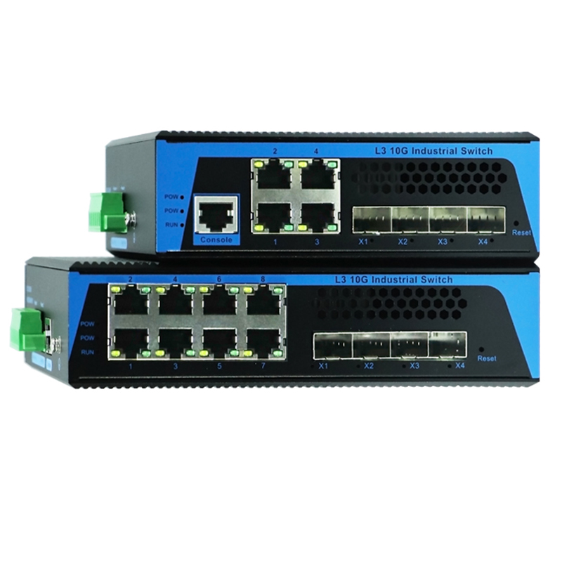 工業級導軌式萬兆三層管理型交換機