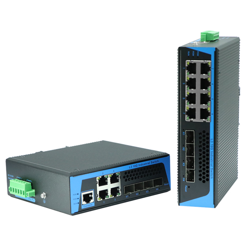 工業級導軌式萬兆三層管理型交換機