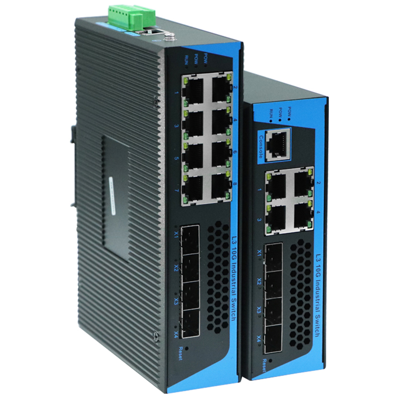 工業級導軌式萬兆三層管理型交換機